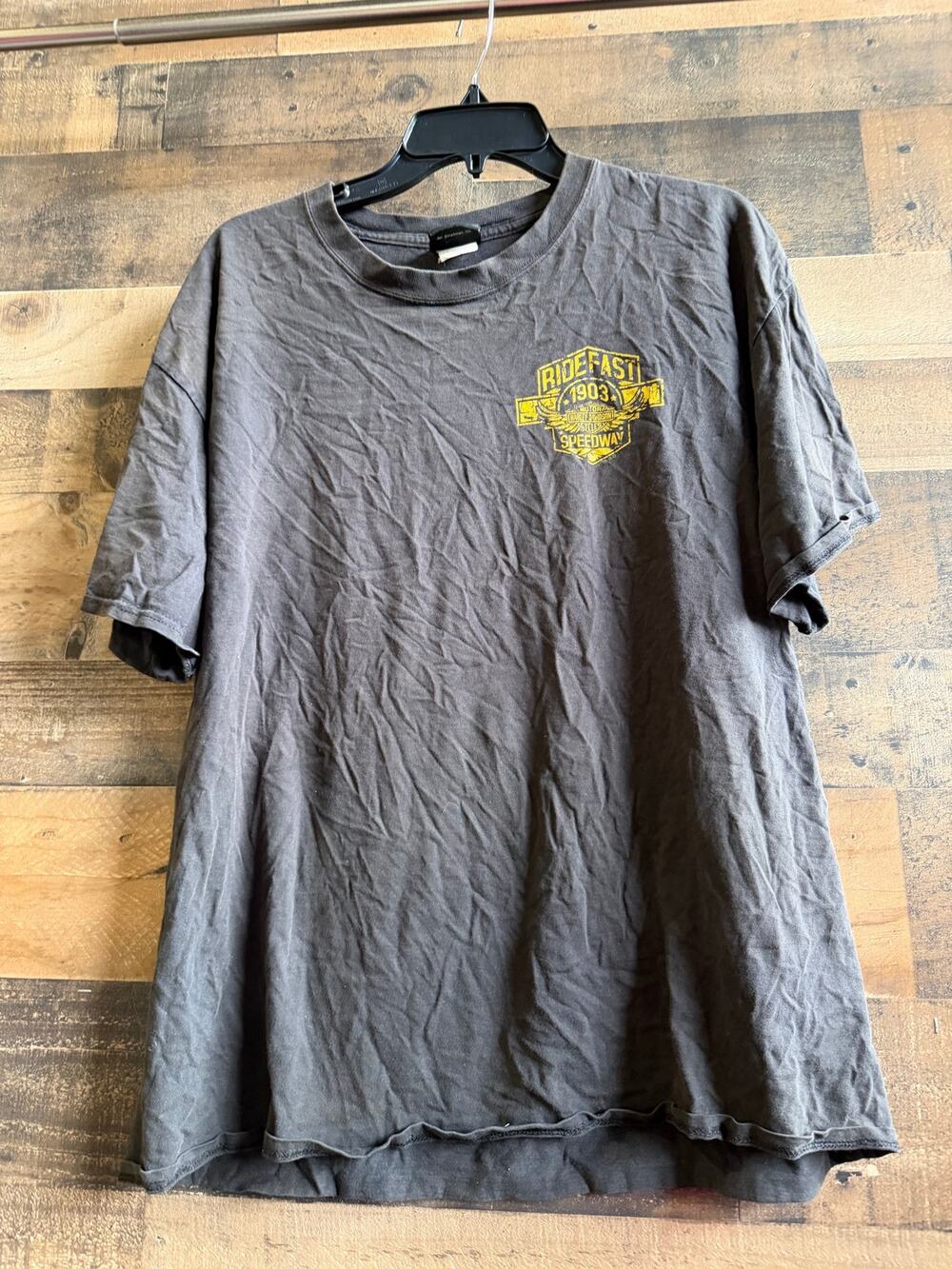 Harley Davidson T Shirt Mens XL - Black Ride Fast Speedway -1903 -Graphic Tee